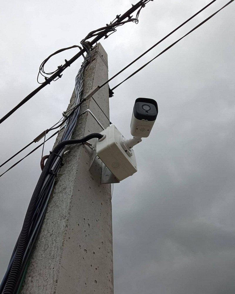 Установка 4G камеры на столб