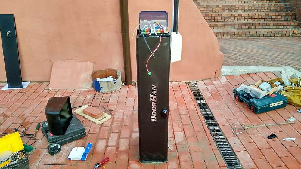 Установка шлагбаума Doorhan